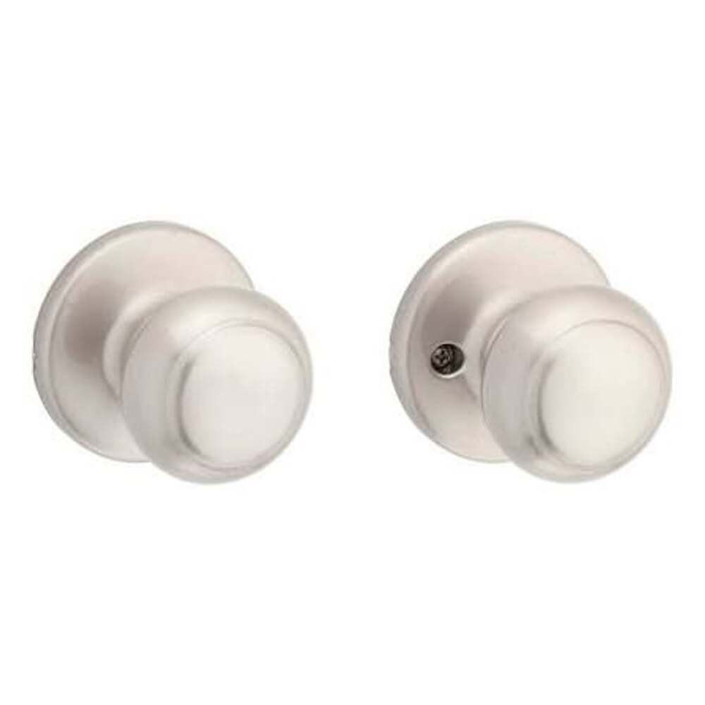 2 PK Kwikset Cove Passage Door Knob Satin Nickel 92001-572